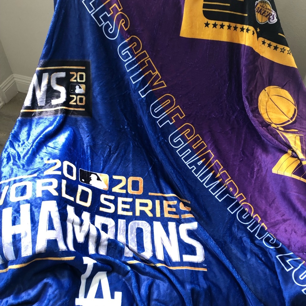 LA Champions 2020 Lakers & Dodgers 50”x60” Throw